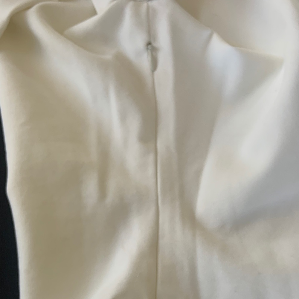 Bare Anthology White Long Sleeve Bodycon Mini Dress Minimalist Chic - Picture 3 of 7